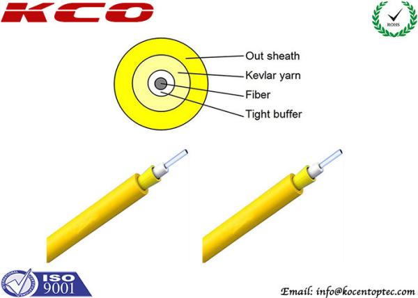 Indoor Outdoor Mm Fiber Cable Simplex PVC Cover 3.0mm Installed Conveniently
