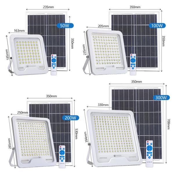 100W Solar Floodlight Outdoor Waterproof LED Solar Security Lights