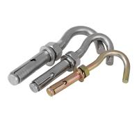O tipo parafusos de Ring Hook Concrete Sleeve J de âncora da expansão zinca de aço inoxidável chapeado
