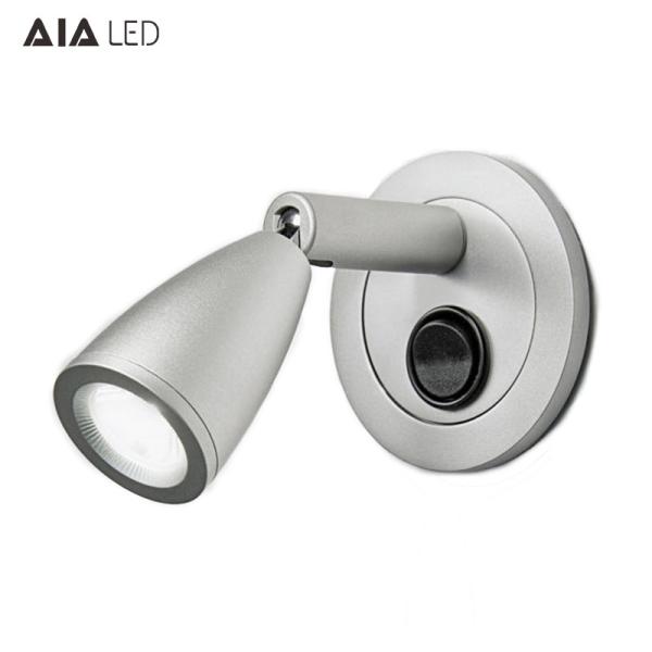 Surface mounted hotel 3W pulldown led bed wall lamp for bedroom accordion wall lamp for bedside