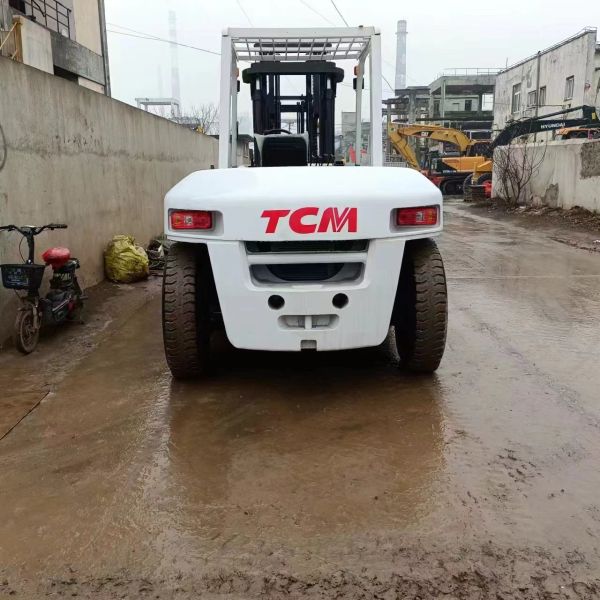Used TCM 10 Ton Diesel Forklift FD100 Heavy Duty Counterbalance Industrial Lifting Equipment Verified Export