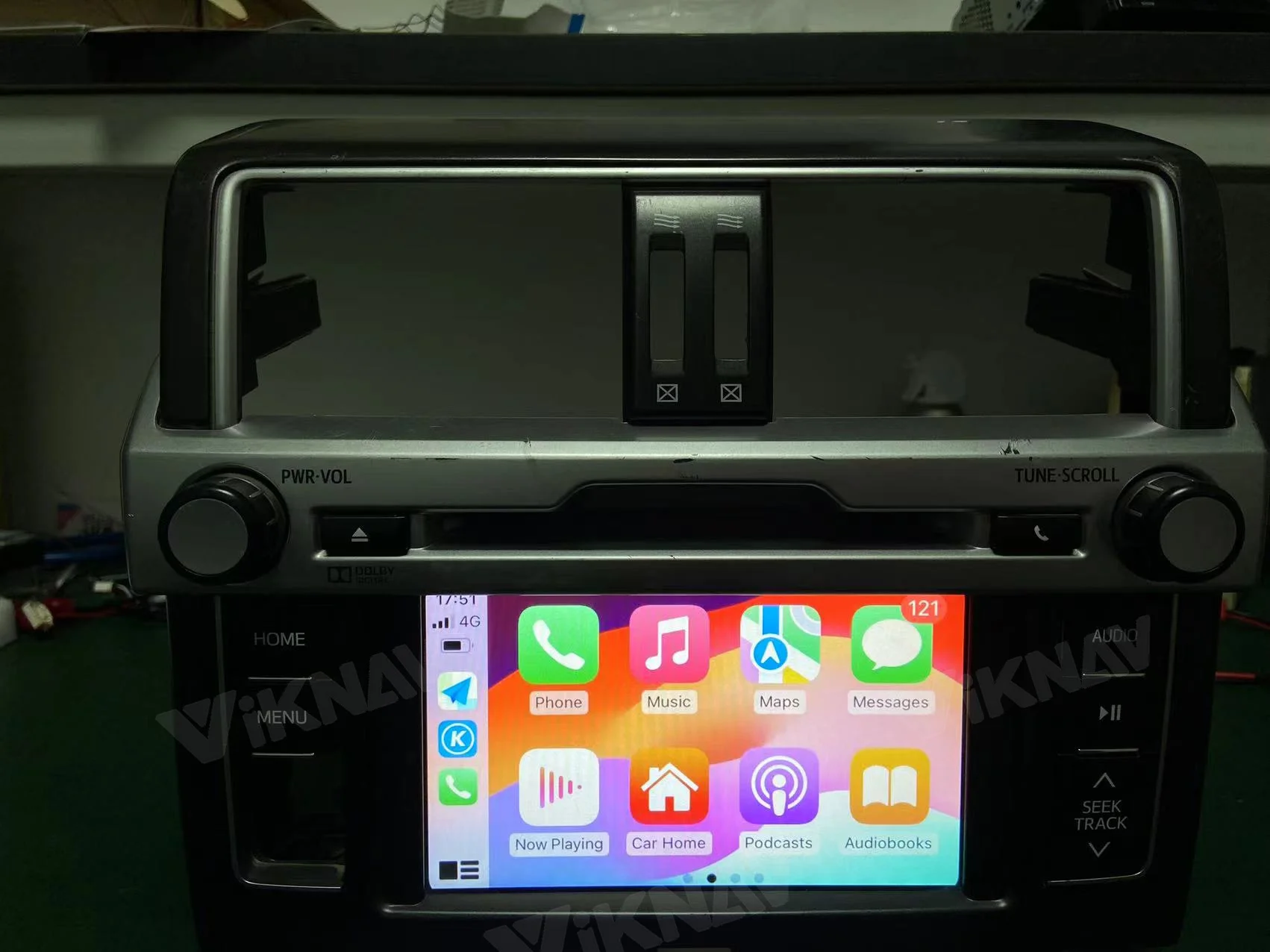 Viknav Linux System OEM Car For Toyota 4Runner Aisin 2014-2017 Улучшить коробку декодера Мультимедийный беспроводный CarPlay