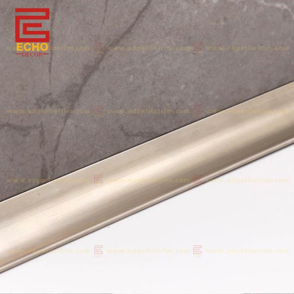 Stainless Steel Floor Half Bullnose Skirting Board Profiles 120mm