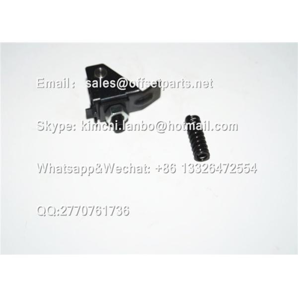 offset printing machine part GRIPPER HOLDER&SPRING metal tail-width 12mm black 2 pieces