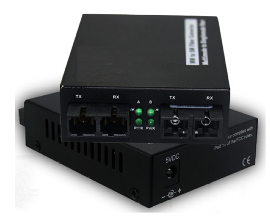 125M/1.25G MM to SM Fiber Converter Support to install into 2U 14 Slot Rack