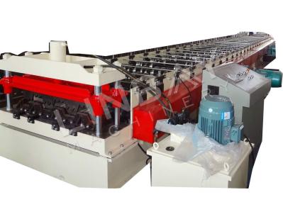 Chile AD730 Metal Deck Cold Roll Forming Machine Bending Cal 20 Cal 22