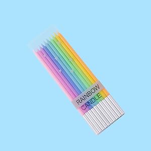 Rainbow Birthday Candles - Colorful Birthday Candle Cake Candles Cupcake Candles For Birthday, Wedding & Lucky