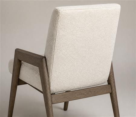 High-Back Solid Wood Upholstered Armchair CYC-018