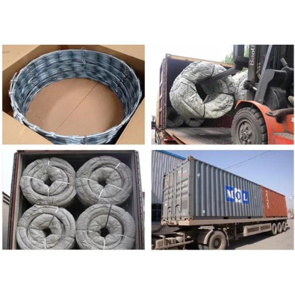 Диаметр катушки 500 мм BTO-22 оцинкованный бритвенный концертина проволока