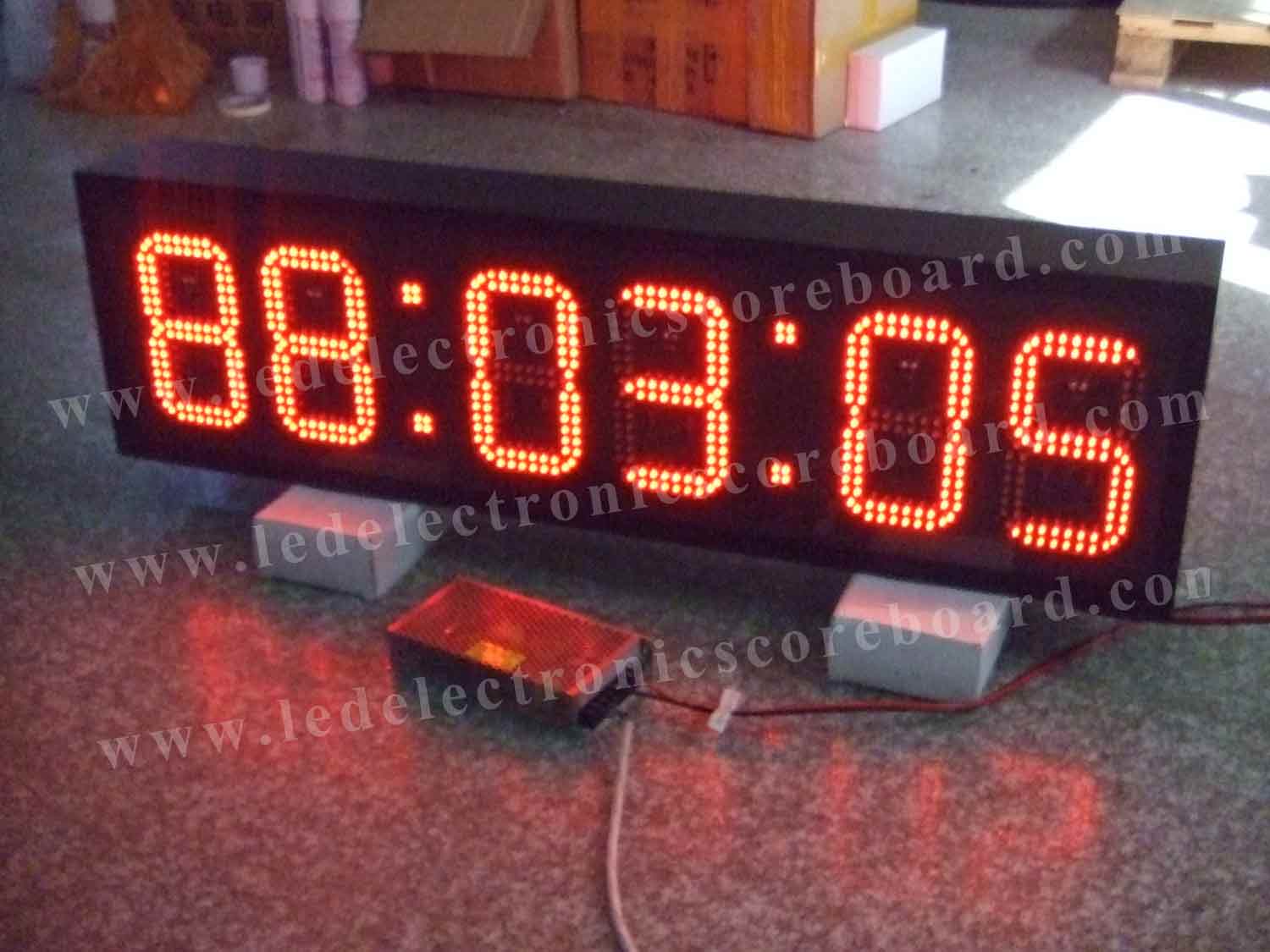 Цифровые часы супер яркости красные, таймер цифров для вокзала