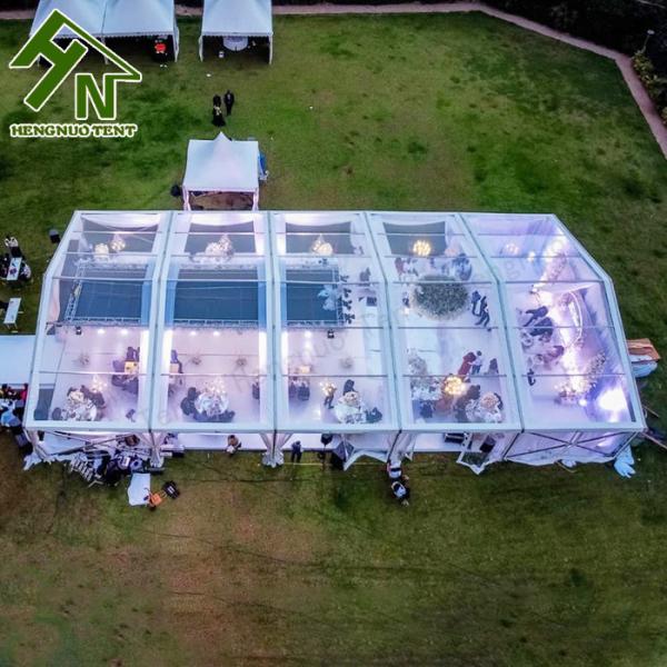Transparent Roof Wedding Marquee Tent 10x25m 150 Seaters Capacity