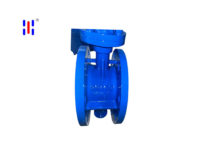 Triple Offset Butterfly Valve Textile Process DN150 PN16 WCB Cast Worm Flanged Hard Seal