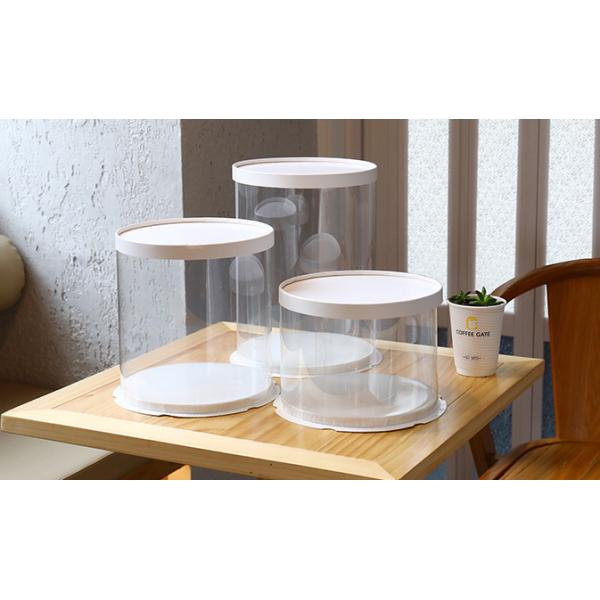 10 Inch Eco Friendly Plastic Packaging Round Transparent Food Grade PET Cake Boxes