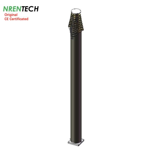 25m locking pneumatic telescopic mast 150kg payloads-NR-4.4-25-150L-10S-98-316