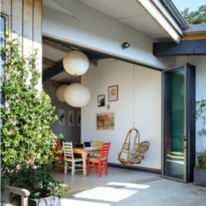 Villa imperméable à l'eau double porte en aluminium extérieure double porte avec niveau 9 résistance à la pression du vent