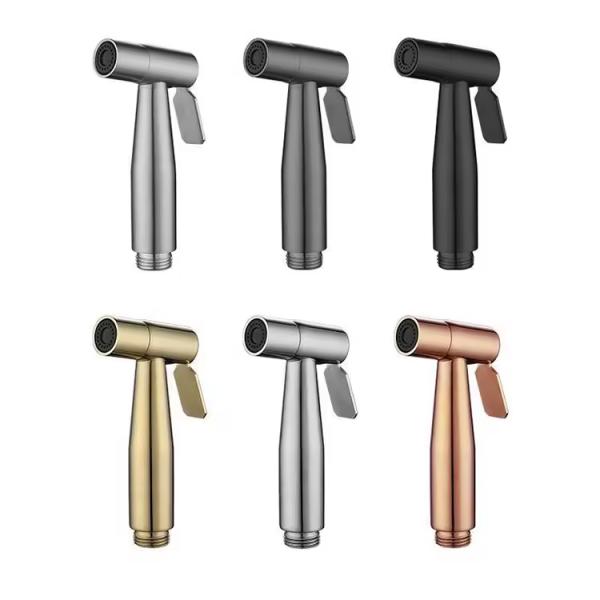 Stainless Steel Brushed Finish Spray Shower Set for Cleaning and Boosting Performance