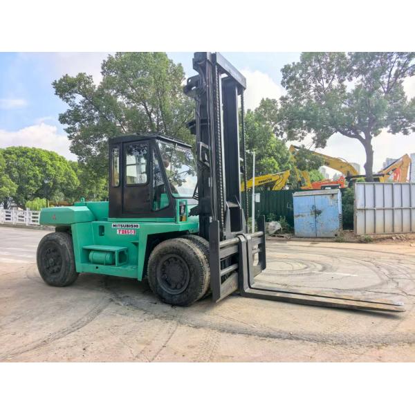 Sturdy Used Mitsubishi Forklift 15 Ton Diesel S4S Engine Heavy-Duty Counterbalance Truck