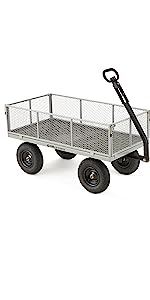 Outdoor Garden Heavy Duty Utility Portable Large Capacity Camping Collapsible Wagon Cart With All-Terrain Wheels