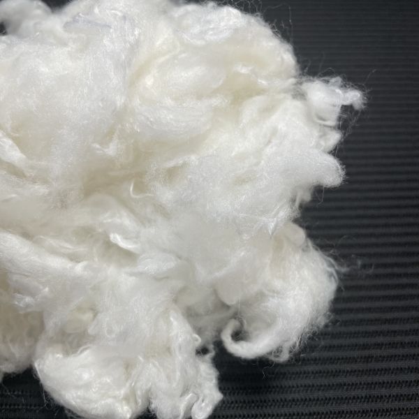 Recycled Inorganic Flame Retardant Polyester Staple Fiber 4.44D×64mm Non-Halogen for Industrial & Textile Safety