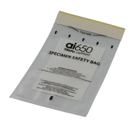 7-Slot Absorbent Pocket Sleeve for Medical Laboratory Specimen Transport