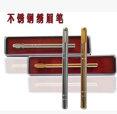 Professional Manual Eyebrow Embroidery Pen Silver For Permanent Make Up