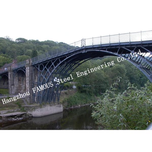 Single Span Surface Painted Truss Style Bridge / Truss Suspension Bridge Anti Corrosion