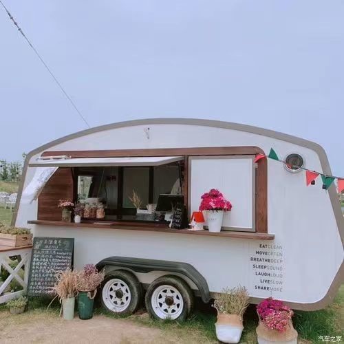 Hotdog Cart Ice Cream Beer Bar and Soft Drinks Mobile  Food Truck 600KG to 1400KG