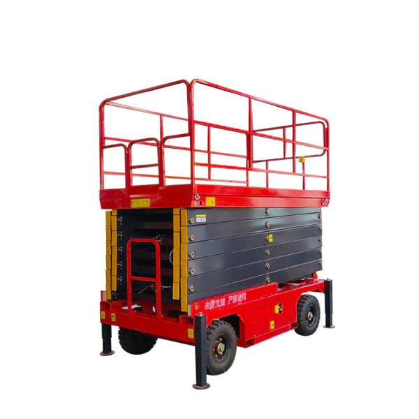 4 -10m 500kg Mobile Scissor Lift Platform Electric Scissor Type Lift Tables