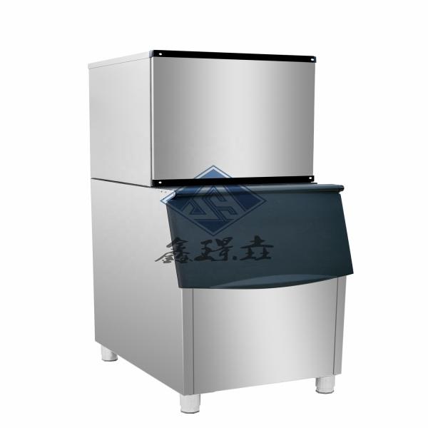 Self Service Mini Ice Cube Machine with Air Cooling and Convenient Bagging Capability