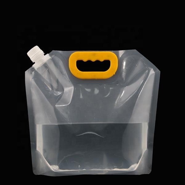 Heat Seal PE Membrane Foldable Clear Spout Beverage Pouch