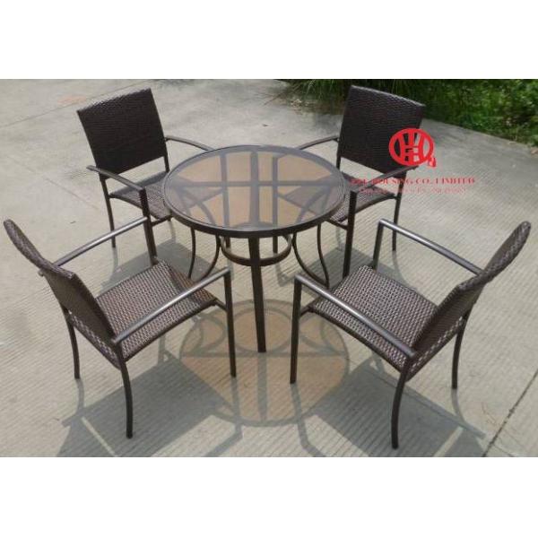 Modern Outdoor Furniture Rattan Dining Set Restuarant Furniture For Sell