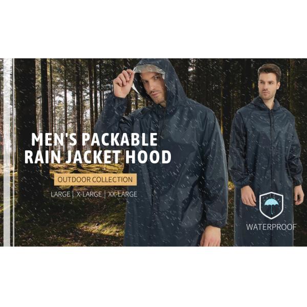 Fashion Long Rain Coat Jacket, Rainwear, Rain Jacket Lightweight Raincoats Windbreaker for Men Women