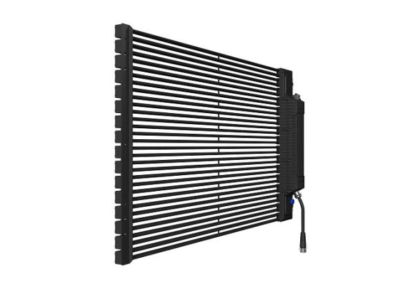 Outdoor P16 Glass Transparent Led Grille Screen For Shop Advertising