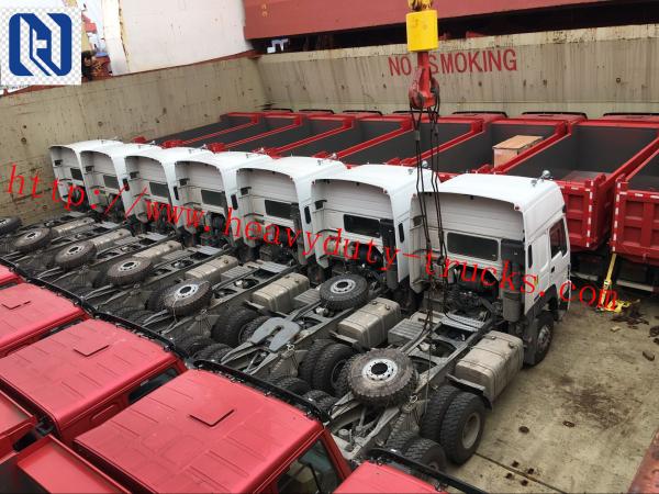 336hp Red Left Hand Drive Dump Truck 6x4 Sinotruk Howo7 Brand URO II Emission