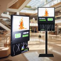 Station de recharge pour téléphone portable avec écran LCD publicitaire 15,6/21,5 pouces