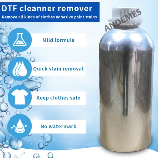 Easy And Water Based Ink Compatible Professional DTF Adhesive Remover For Clothing T-Shirts Hats No Damage