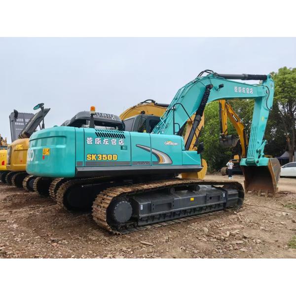 35T Kobelco Excavator Used Sk350 36100kg Excavator Construction Machine