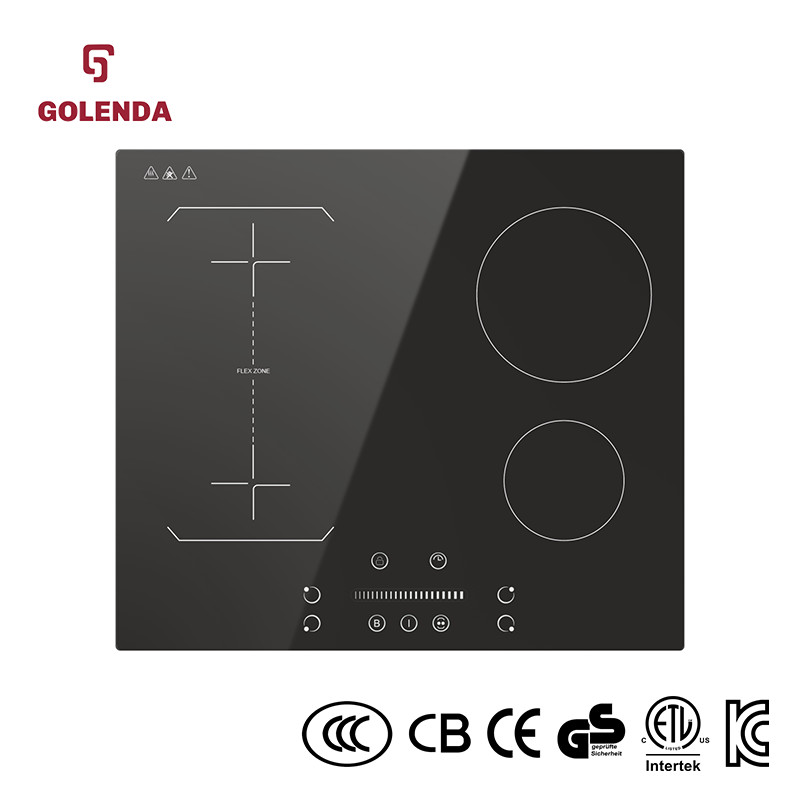 Встроенное сенсорное управление индукционной печи 3 горелки 6100W CB сертифицированный