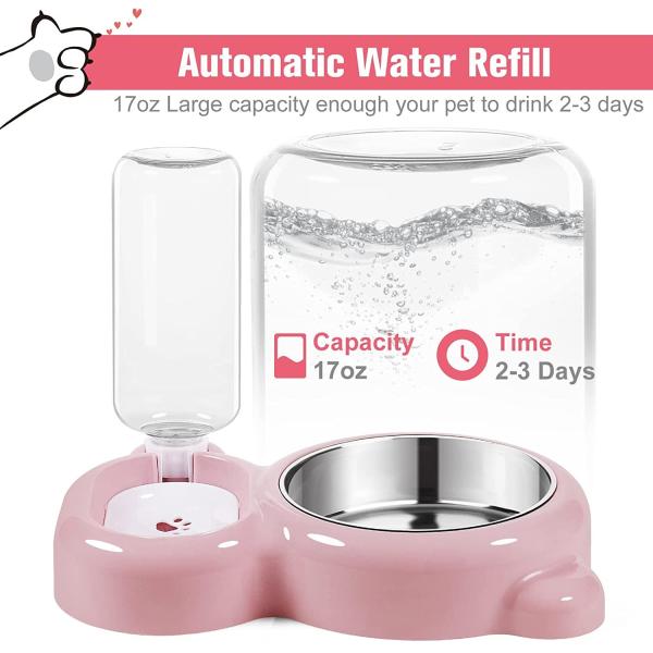 Распределитель воды отделяемой нержавеющей стали шара еды воды любимца автоматический для небольших собак