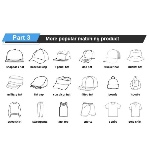 Высококачественные вышитые свернутые крышки, подгонянные пластиковые крышки Докер пряжки, помытые черные Бримлесс шляпы