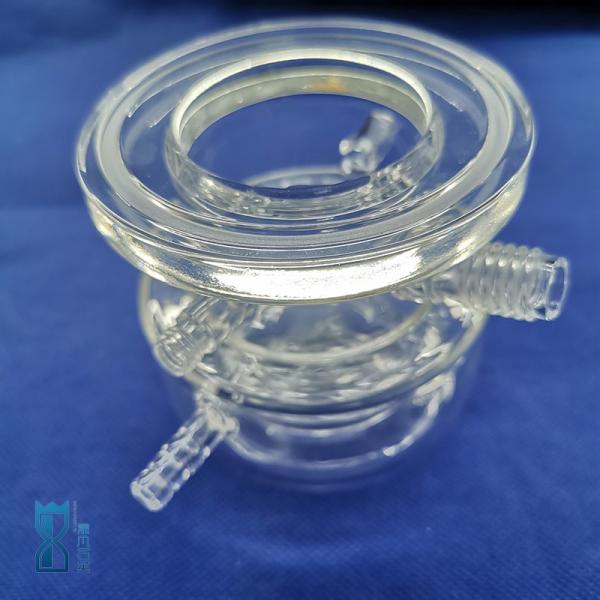 Custom Manufacturing Clear Quartz Glass Reactor For Lab