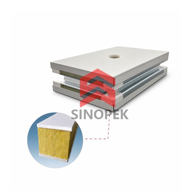 Handmade Gypsum Rockwool Cleanroom Panel | Single/Double Sided | Class A Fireproof