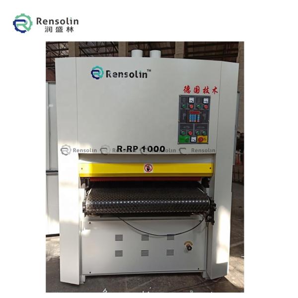 4000kg Potencia total 14.5kw sin cepillo Cinturón automático de trabajo de metales ancho Sander para rectificación rápida y precisa