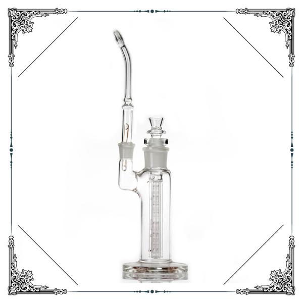 15 Inches Divided Glass Ashcatchers Two Function Bubbler With 6 Arms Tree Percolator