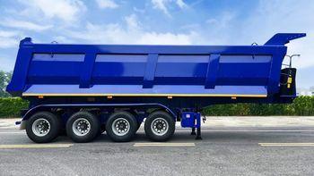 Heavy-Duty Dump Truck Semi Trailer Transport Sand Stone Coal