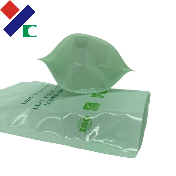 CMYK Printing Recyclable Packaging Bags 60 Microns Kraft Paper Pouch Non Breakage