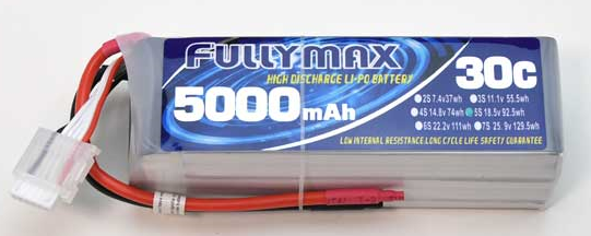 Блок батарей 30C 5000mAh 5S 18.5V FULLYMAX LiPo для RC Heli, воздушного судна Починка-крыла, самолетов RC, F3A пилотажного
