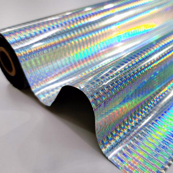 PET Metalized Film Laser Holographic Thermal Lamination Plastic Printed Metalized Film For Gift Packaging