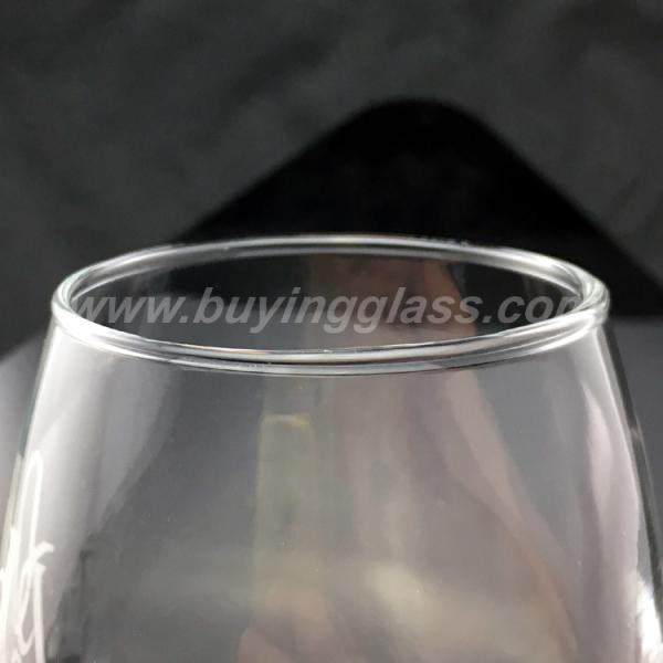 290ml/10oz Machine Blown Custom Whiskey Glasses With Round Rolling Bottom