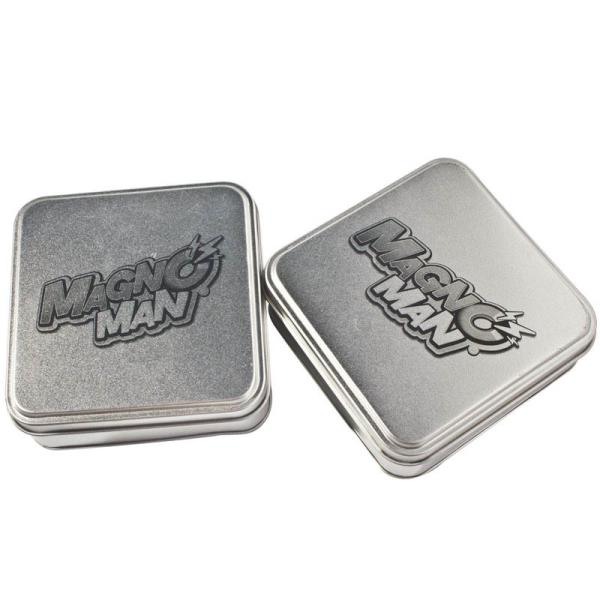 Latas de prata do presente, frascos da lata para o chocolate que empacota, lata do alimento, lata doce